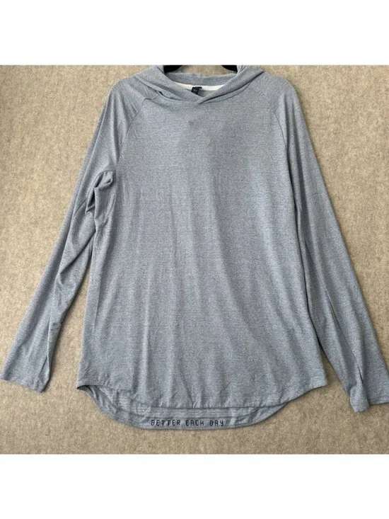 Lululemon Drysense Training Hoodie Blue Mens Large - Picture 2 of 11